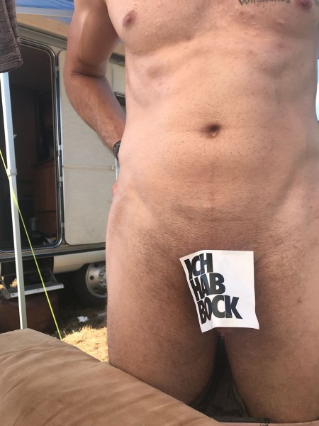 Aufkleber "ICH HAB BOCK" 10x10 cm